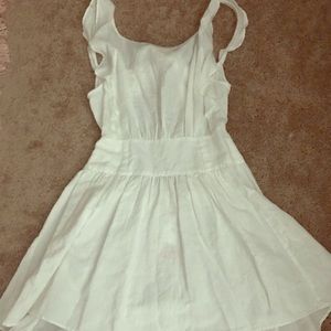 Free People White Backless Dress!!